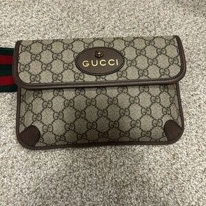 Gucci Beige GG Pattern Crossbody Bag